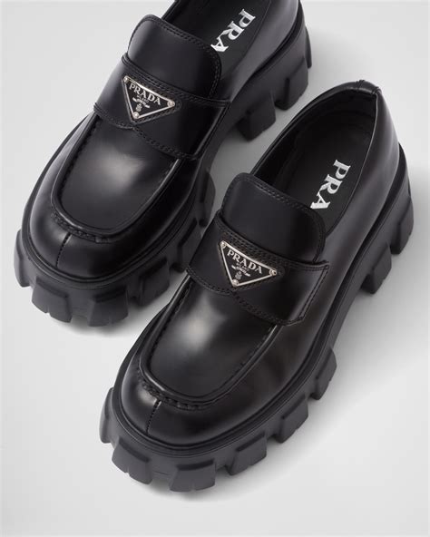 prada monolith loafer review|Prada monolith loafers sale.